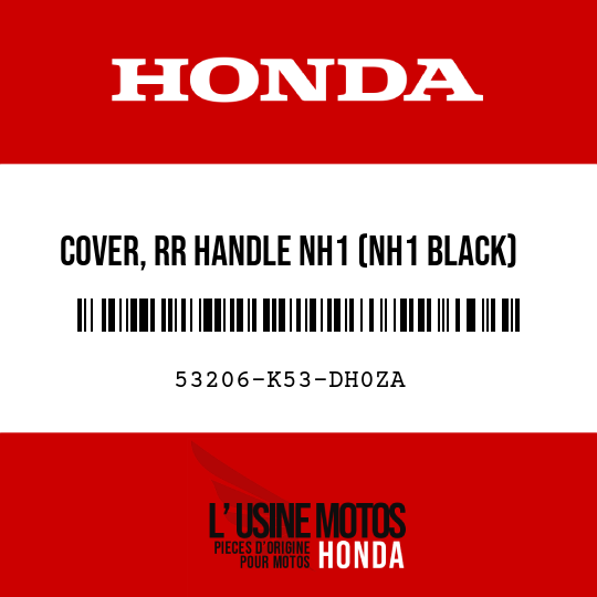 image de 53206-K53-DH0ZA COVER, RR HANDLE NH1 (NH1 BLACK)