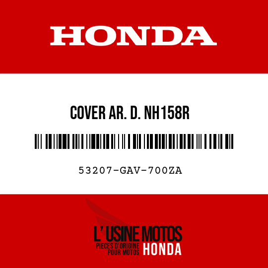 image de 53207-GAV-700ZA COVER AR. D. NH158R