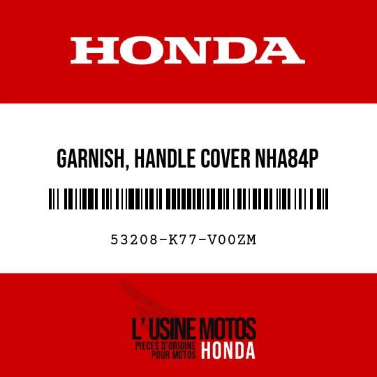 image de 53208-K77-V00ZM GARNISH, HANDLE COVER NHA84P (NHA84P PEARL NIGHTSTAR BLACK)