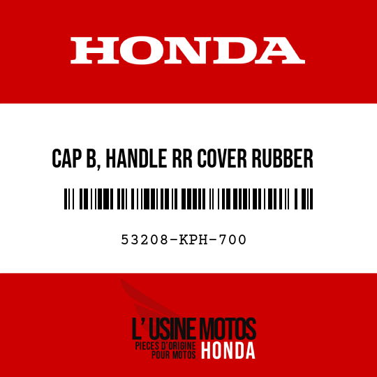 image de 53208-KPH-700 CAP B, HANDLE RR COVER RUBBER