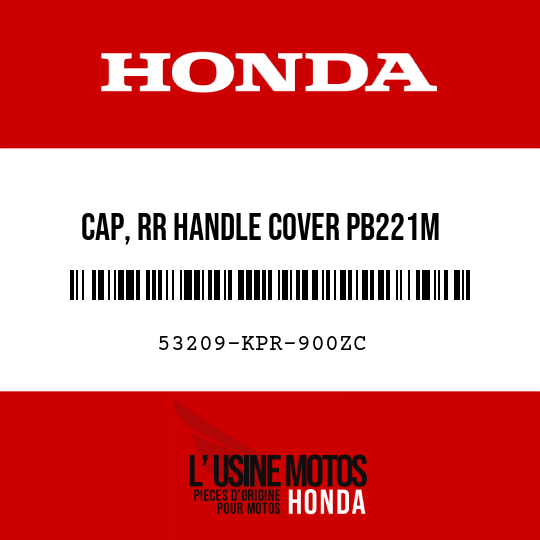 image de 53209-KPR-900ZC CAP, RR HANDLE COVER PB221M  (PB221M CYCLONE BLUE METALLIC)