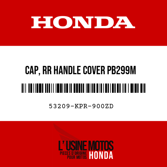 image de 53209-KPR-900ZD CAP, RR HANDLE COVER PB299M  (PB299M ICE BLUE METALLIC)