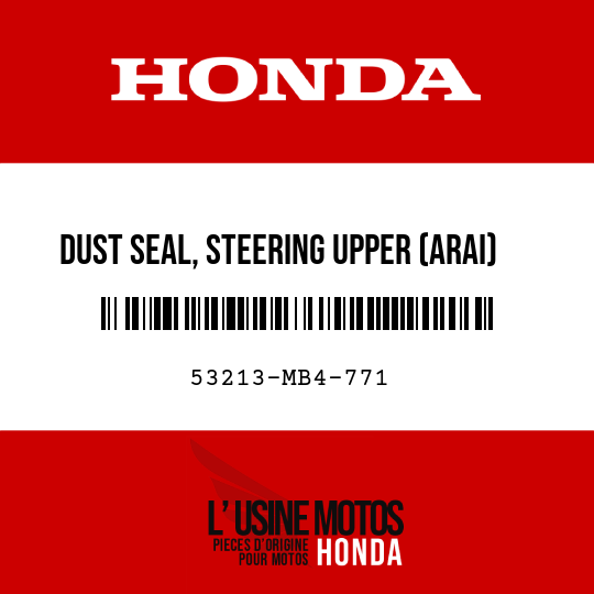 image de 53213-MB4-771 DUST SEAL, STEERING UPPER (ARAI)