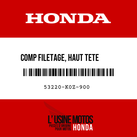image de 53220-K0Z-900 COMP FILETAGE, HAUT TETE     COMMANDE