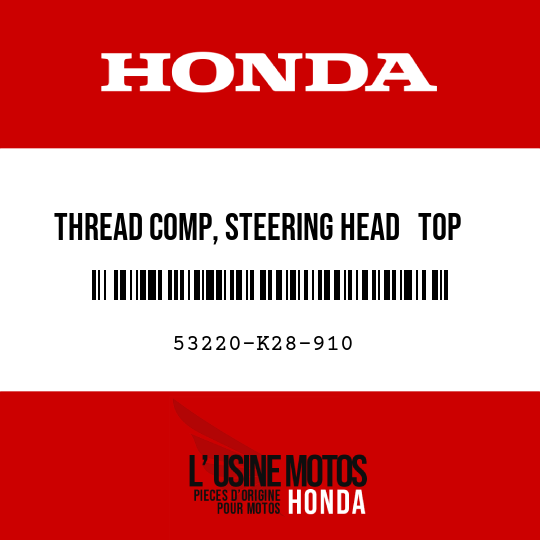 image de 53220-K28-910 THREAD COMP, STEERING HEAD   TOP