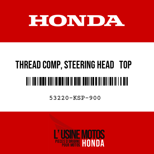 image de 53220-KSP-900 THREAD COMP, STEERING HEAD   TOP