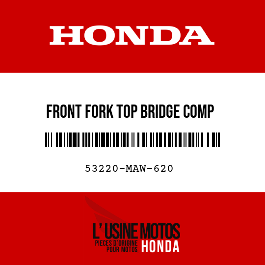 image de 53220-MAW-620 FRONT FORK TOP BRIDGE COMP