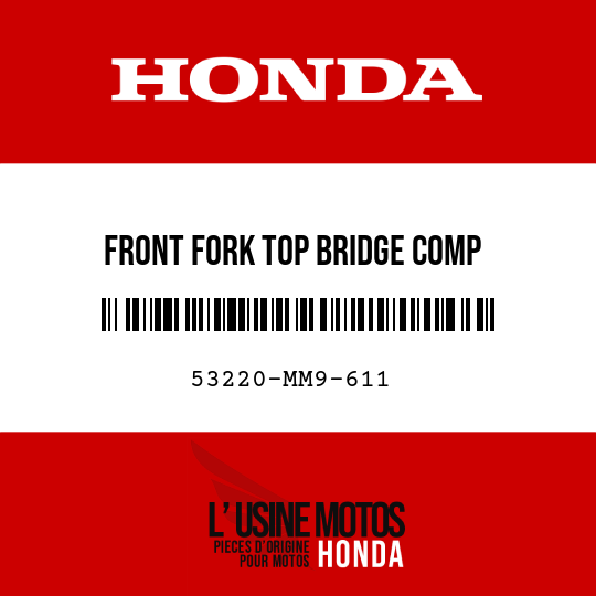image de 53220-MM9-611 FRONT FORK TOP BRIDGE COMP