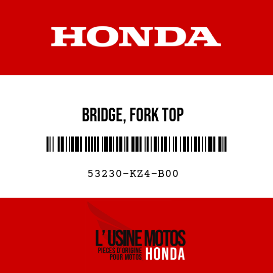 image de 53230-KZ4-B00 BRIDGE, FORK TOP