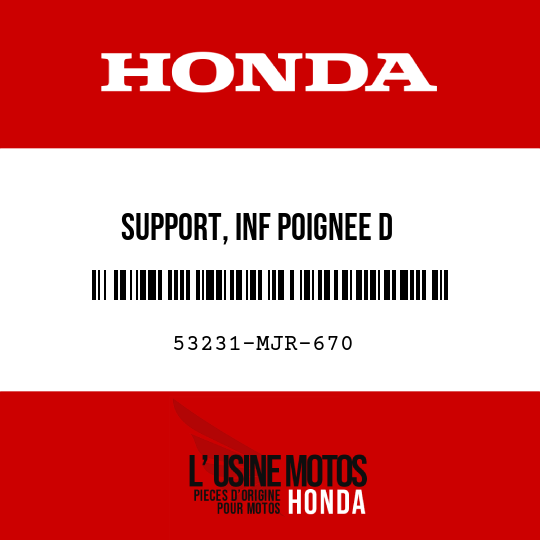 image de 53231-MJR-670 SUPPORT, INF POIGNEE D