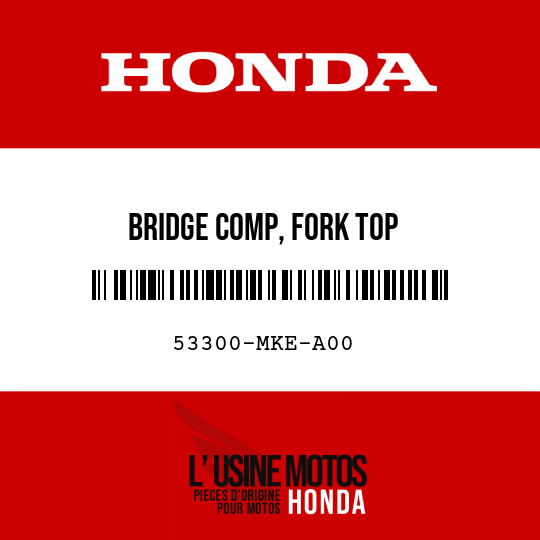 image de 53300-MKE-A00 BRIDGE COMP, FORK TOP