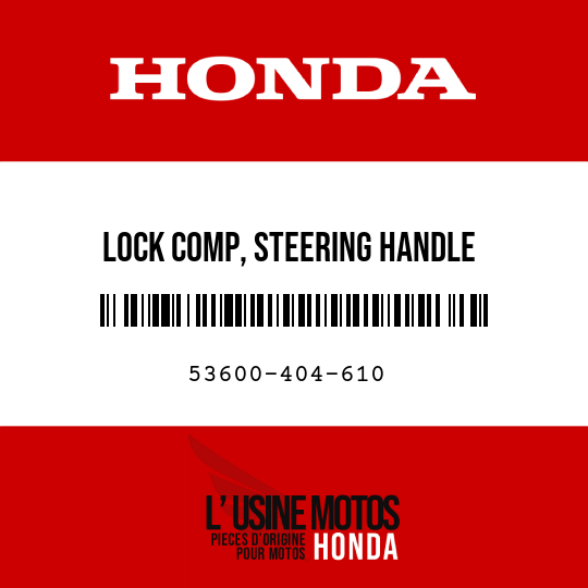 image de 53600-404-610 LOCK COMP, STEERING HANDLE