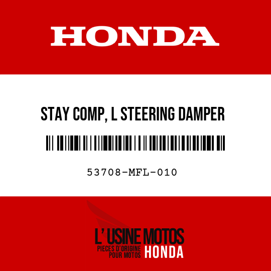 image de 53708-MFL-010 STAY COMP, L STEERING DAMPER