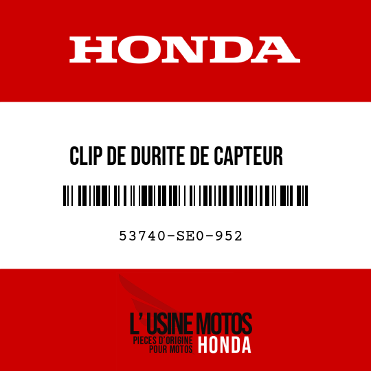 image de 53740-SE0-952 CLIP DE DURITE DE CAPTEUR