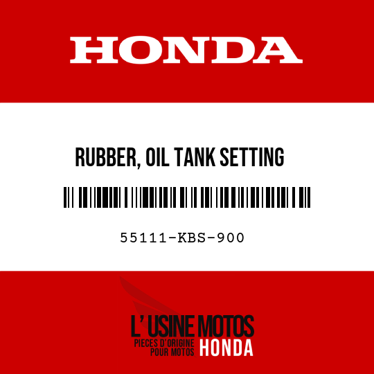 image de 55111-KBS-900 RUBBER, OIL TANK SETTING