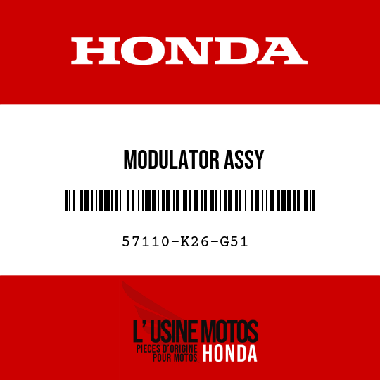 image de 57110-K26-G51 MODULATOR ASSY