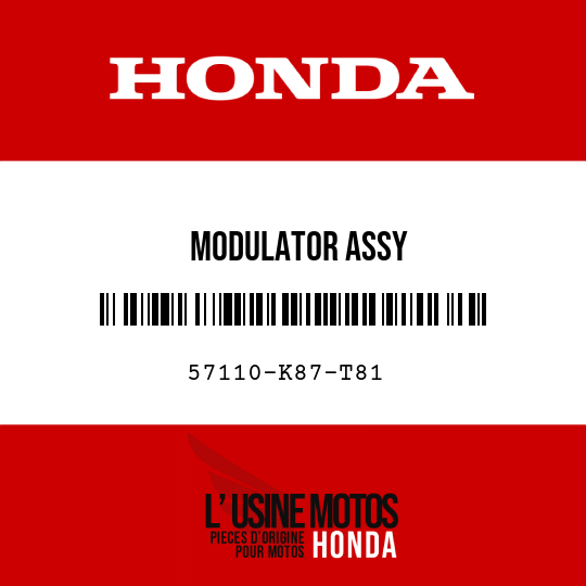image de 57110-K87-T81 MODULATOR ASSY