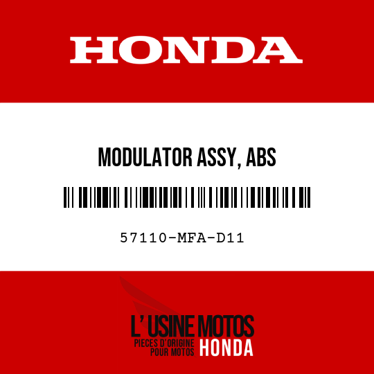 image de 57110-MFA-D11 MODULATOR ASSY, ABS