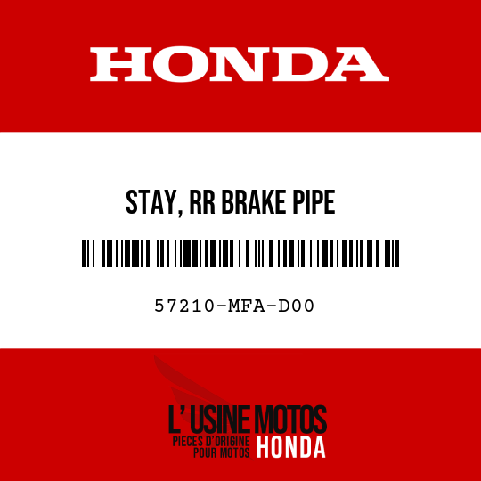 image de 57210-MFA-D00 STAY, RR BRAKE PIPE