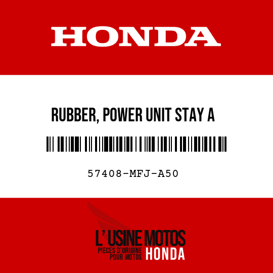 image de 57408-MFJ-A50 RUBBER, POWER UNIT STAY A