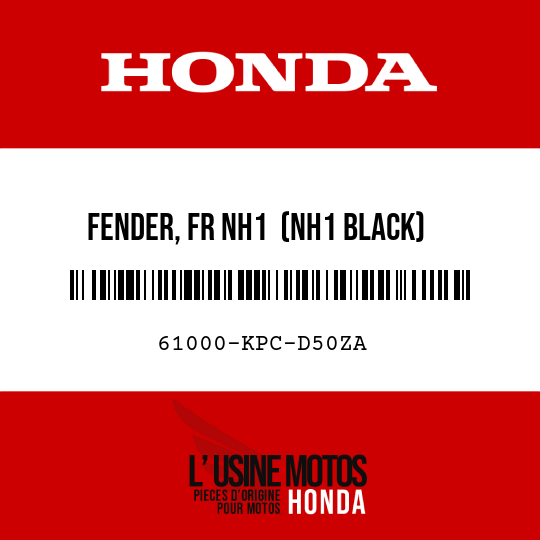 image de 61000-KPC-D50ZA FENDER, FR NH1  (NH1 BLACK)