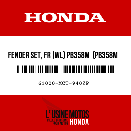 image de 61000-MCT-940ZP FENDER SET, FR (WL) PB358M  (PB358M DELTA BLUE METALLIC)
