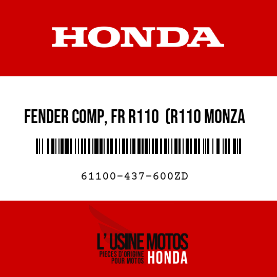 image de 61100-437-600ZD FENDER COMP, FR R110  (R110 MONZA RED)