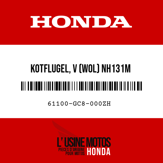 image de 61100-GC8-000ZH KOTFLUGEL, V (WOL) NH131M