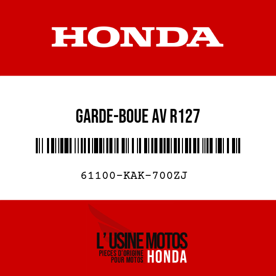 image de 61100-KAK-700ZJ GARDE-BOUE AV R127 