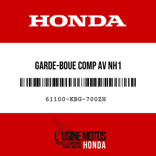 image de 61100-KBG-700ZH GARDE-BOUE COMP AV NH1 