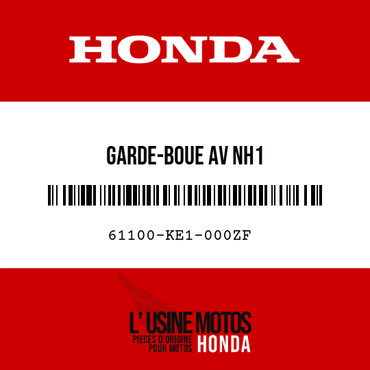 image de 61100-KE1-000ZF GARDE-BOUE AV NH1 