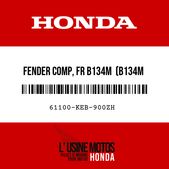 image de 61100-KEB-900ZH FENDER COMP, FR B134M  (B134M BARBADOS BLUE METALLIC)