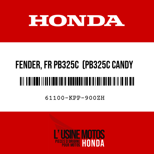 image de 61100-KPP-900ZH FENDER, FR PB325C  (PB325C CANDY LIGHTNING BLUE)