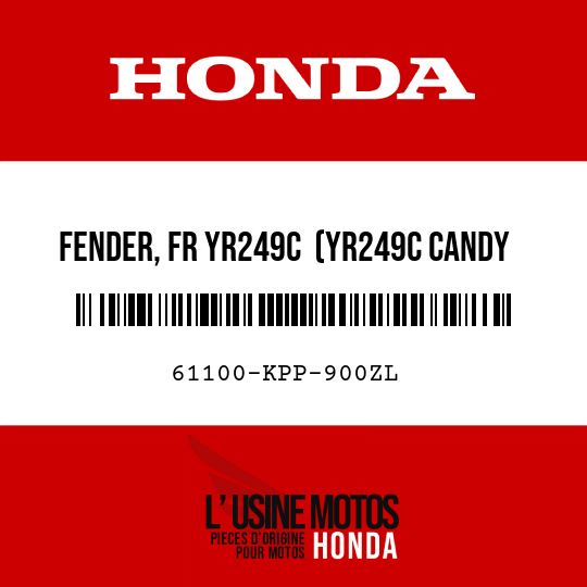 image de 61100-KPP-900ZL FENDER, FR YR249C  (YR249C CANDY ENERGY ORANGE)