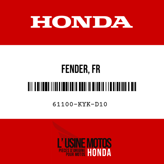 image de 61100-KYK-D10 FENDER, FR
