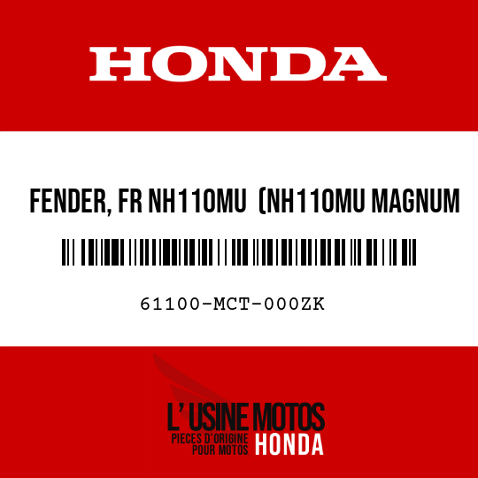 image de 61100-MCT-000ZK FENDER, FR NH110MU  (NH110MU MAGNUM SILVER METALLIC-U)