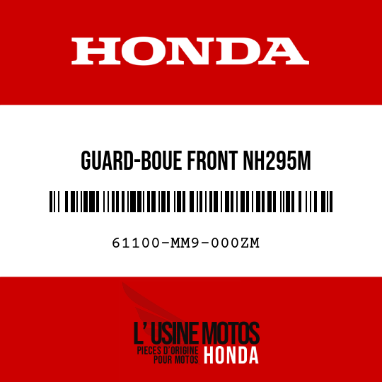 image de 61100-MM9-000ZM GUARD-BOUE FRONT NH295M