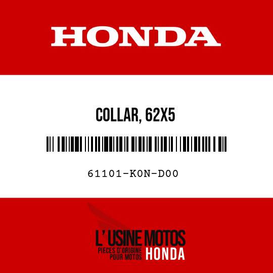 image de 61101-K0N-D00 COLLAR, 62X5