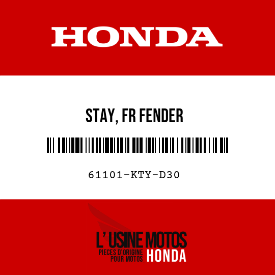 image de 61101-KTY-D30 STAY, FR FENDER