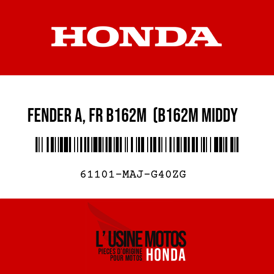image de 61101-MAJ-G40ZG FENDER A, FR B162M  (B162M MIDDY BLUE METALLIC)