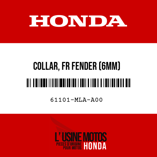 image de 61101-MLA-A00 COLLAR, FR FENDER (6MM)