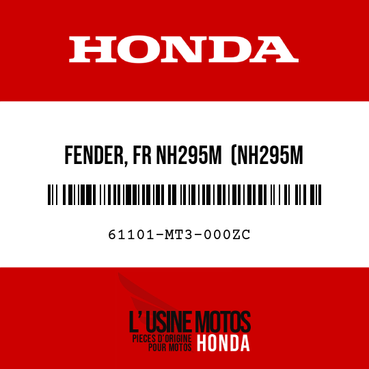 image de 61101-MT3-000ZC FENDER, FR NH295M  (NH295M SPARKLING SILVER METALLIC)