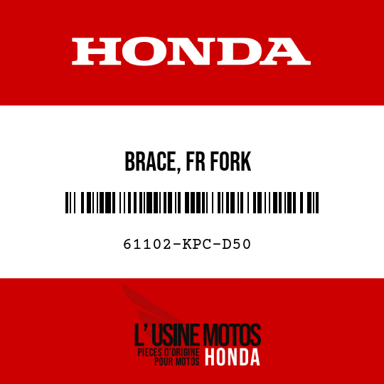 image de 61102-KPC-D50 BRACE, FR FORK