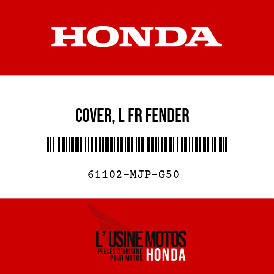 image de 61102-MJP-G50 COVER, L FR FENDER