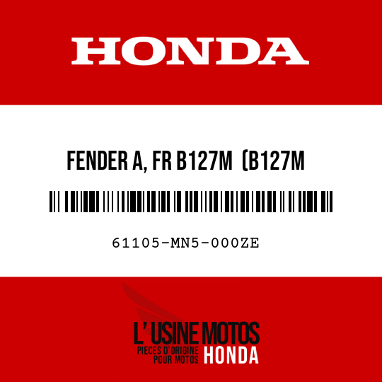 image de 61105-MN5-000ZE FENDER A, FR B127M  (B127M COMMODORE BLUE GREEN METALLIC)