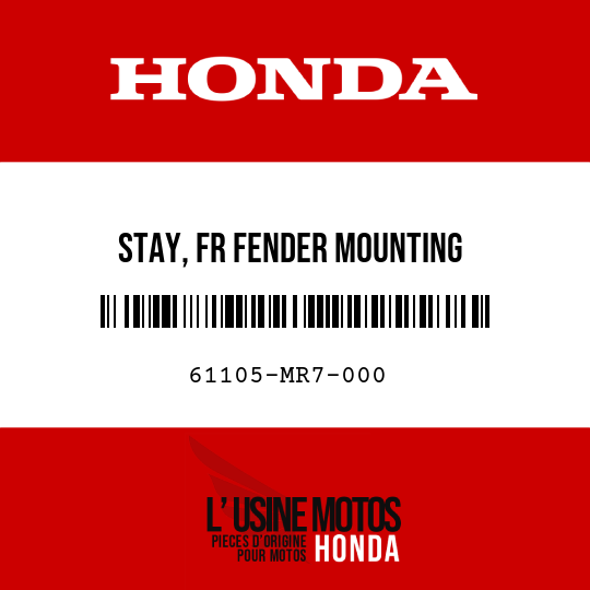 image de 61105-MR7-000 STAY, FR FENDER MOUNTING