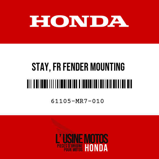 image de 61105-MR7-010 STAY, FR FENDER MOUNTING