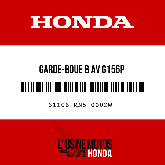 image de 61106-MN5-000ZW GARDE-BOUE B AV G156P 