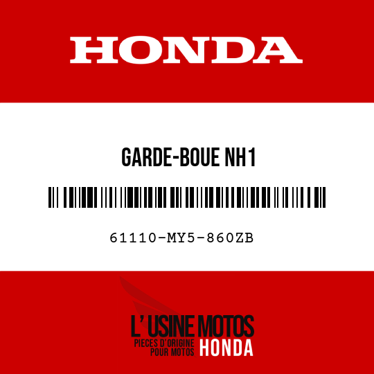 image de 61110-MY5-860ZB GARDE-BOUE NH1 