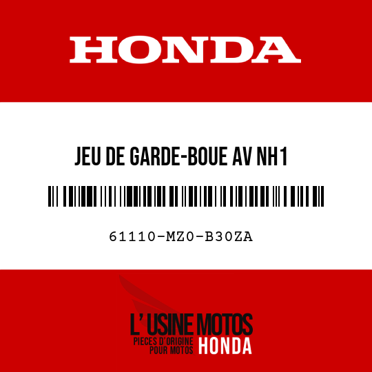 image de 61110-MZ0-B30ZA JEU DE GARDE-BOUE AV NH1 